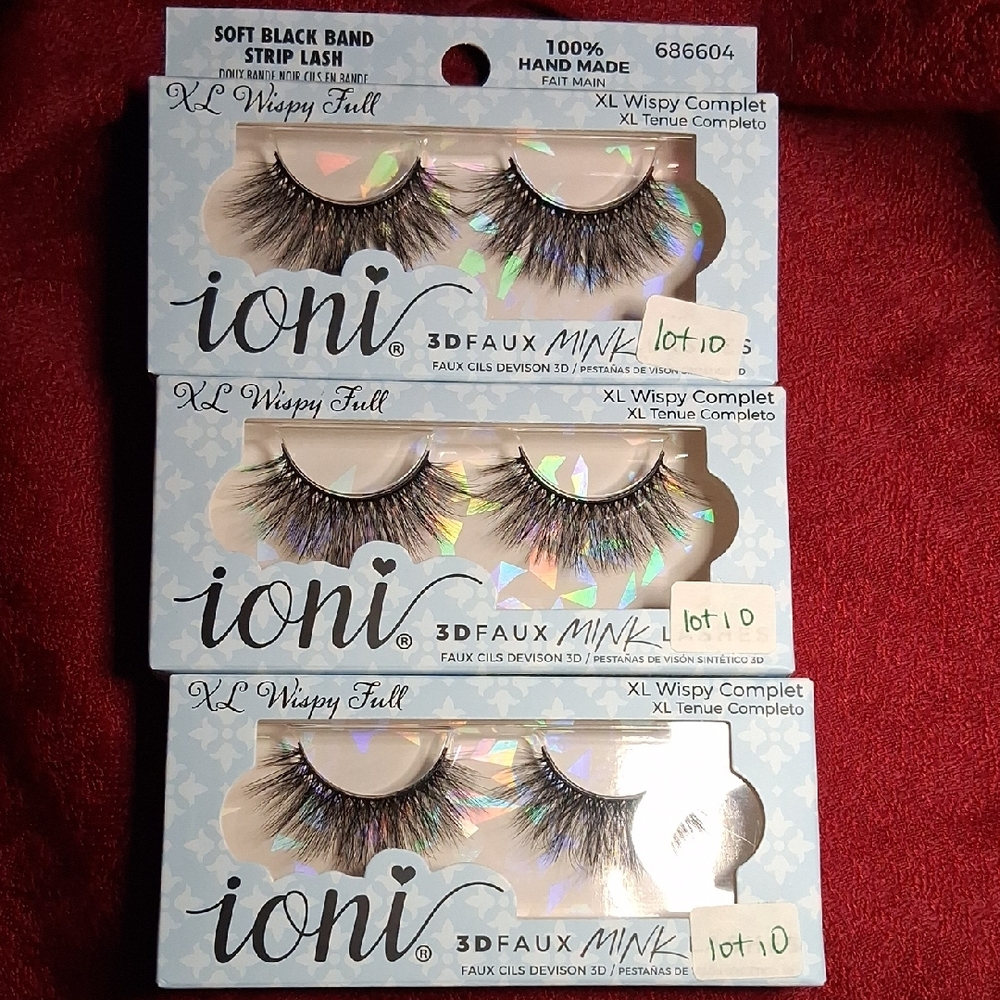 Ioni 3D Faux Mink Lashes - Soft Black